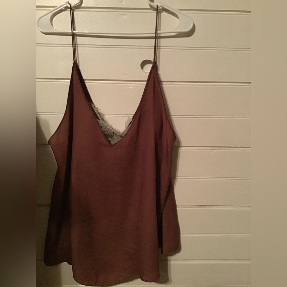 Free people intimately rust and lace bandeau tank top